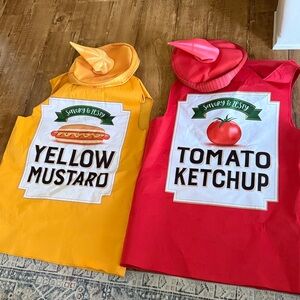 2 Costumes! Target Yellow Mustard and Red Tomato Ketchup Costumes
